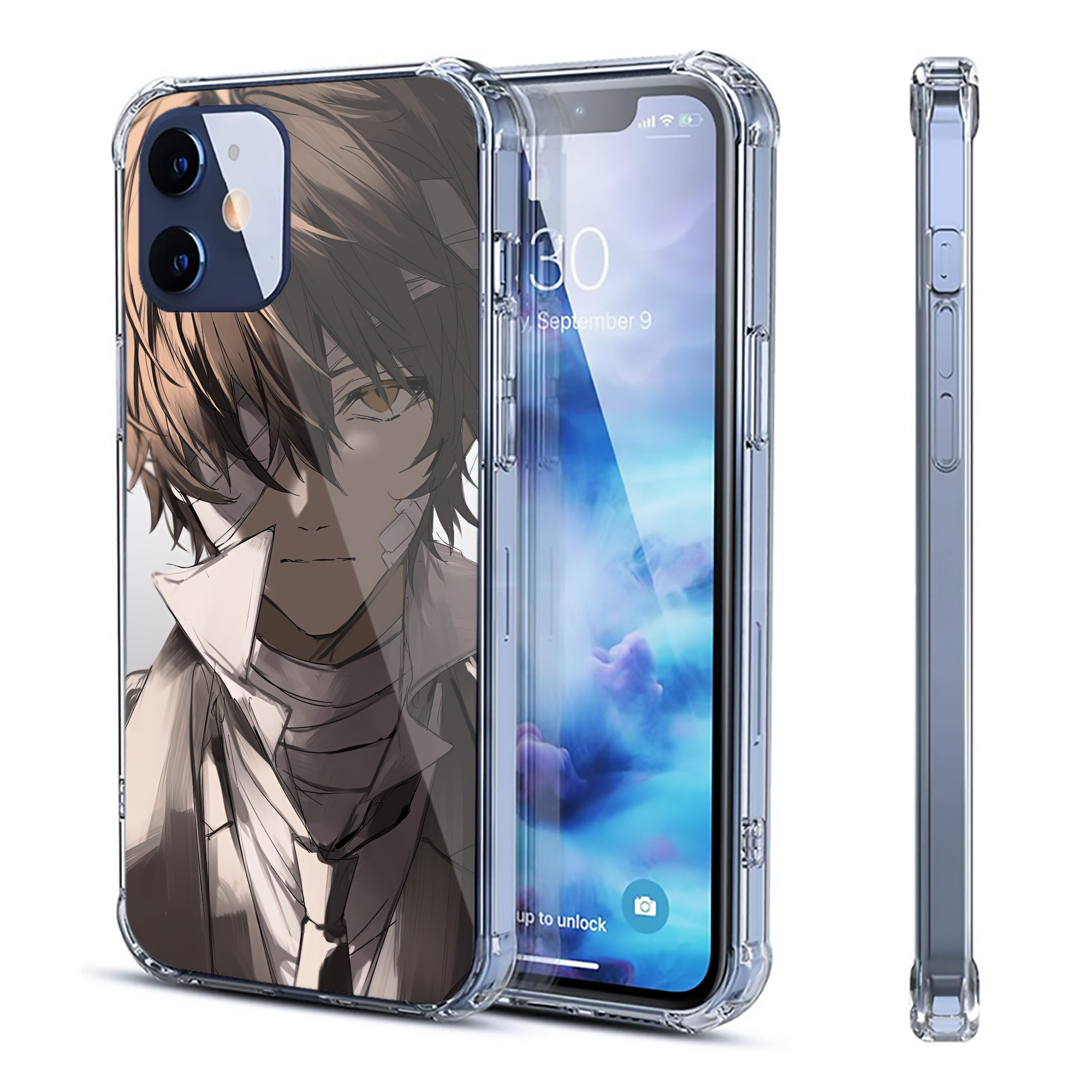 （画像用） 文豪ストレイドッグス Bungo Stray Dogs 【iPhone 12シリーズ対応】透明スマホケース（クリアソフトケース）